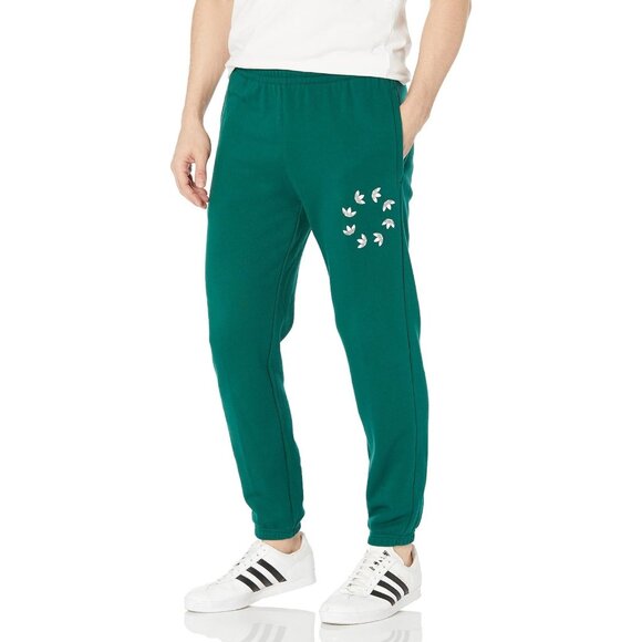 Adidas Originals Mens XL Adicolor Spinner Sweatpants Collegiate Green NEW - Picture 1 of 2